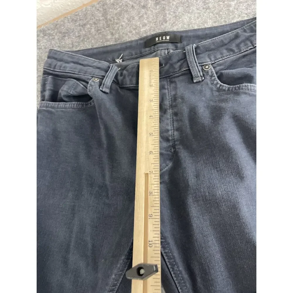 Neuw Jeans Mens 32x32 Blue Iggy Skinny Denim Pants Ripped Distressed N321